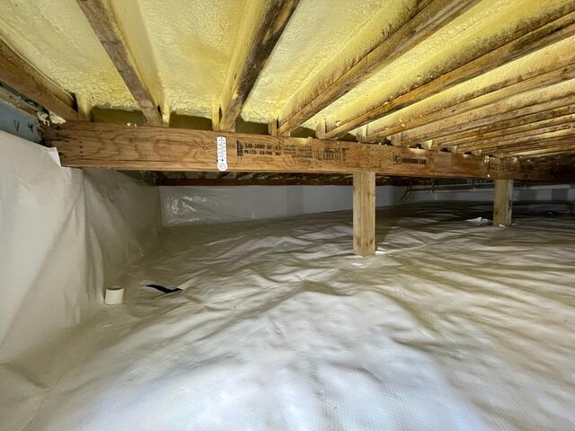 Completed Encapsulation Protecting Wooden Beams