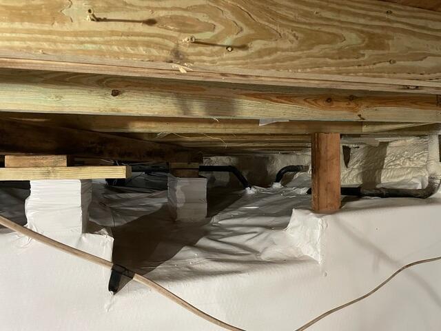 Crawl Space After Encapsulation