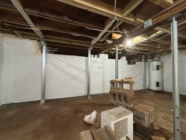 Waterproofed Basement with PowerBrace System