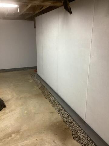 BrightWall Panels On All Of The Basement Walls