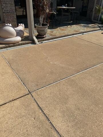 Sunken Pool Deck Slab Near Patio - Lakeland, TN