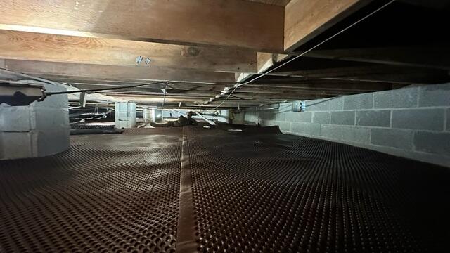 Drainage Matting Installed