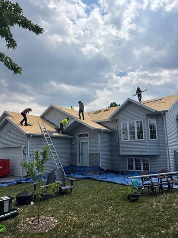 Removing hail damaged asphalt shingles