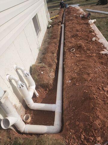 Discharge Line Installation