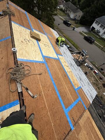 Seams Are Taped & Ice and Water Shield Is Installed