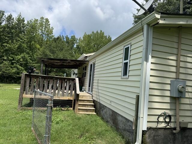 Gutters installed on back of home