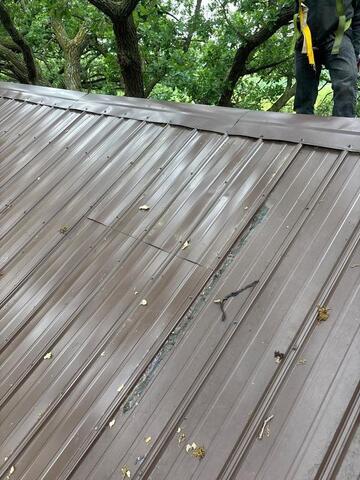 Rusted Damaged Metal Roofing