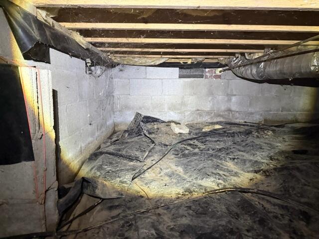 Crawl Space During Inspection