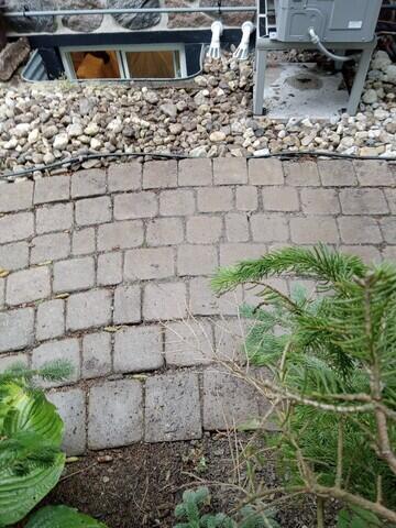 Patio stones replaced