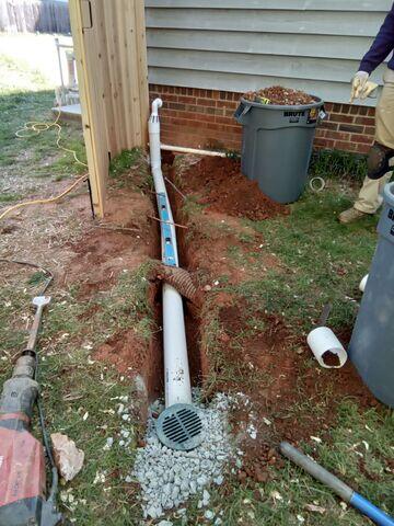 French Drain and Drainage System Installation in High Point, NC