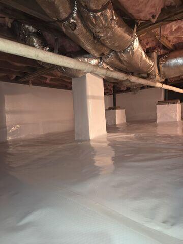 Complete Crawl Space Encapsulation with Vapor Barrier - Pittsboro, NC