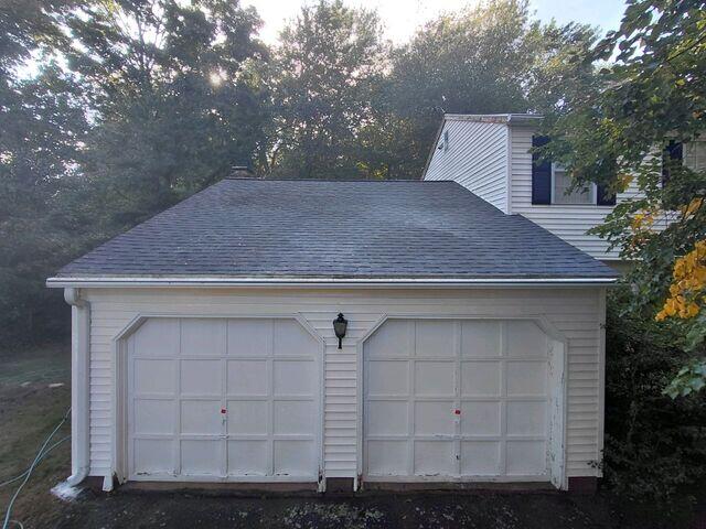 Asphalt Shingles after treatment for same day moss removal