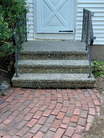 Concrete Steps after washing