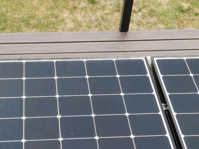 Solar panels before cleaning