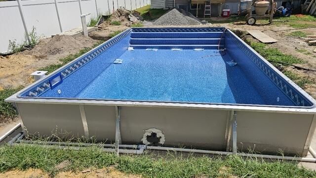 The Pool Takes Shape