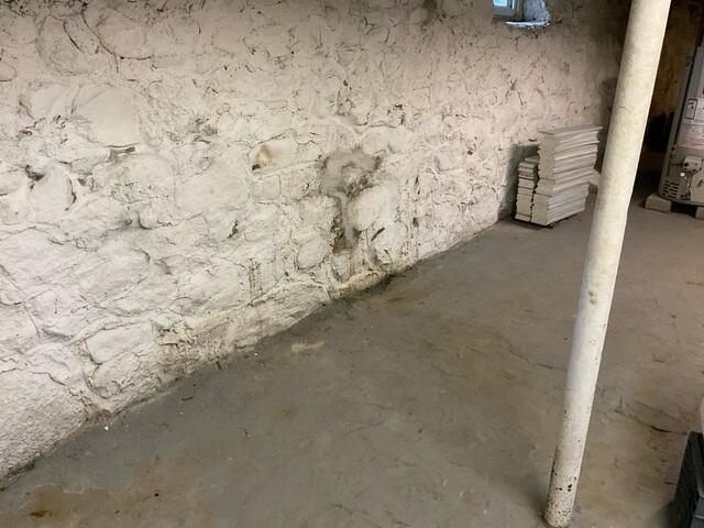 Fieldstone Foundation Wall Seepage