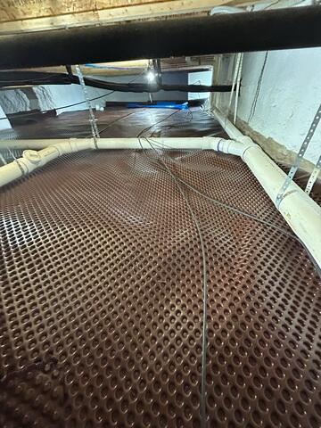 Drainage Matting Installed
