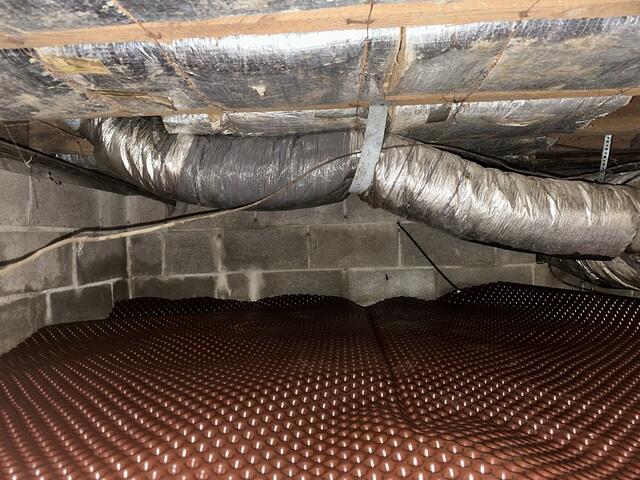 Drainage Matting Installed