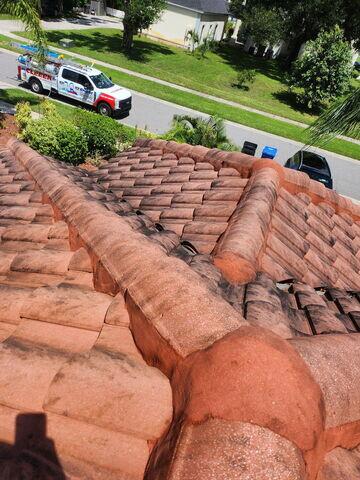 Dirty Tile Roof in Valrico