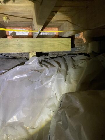 Failing Wooden Crawl Space Supports