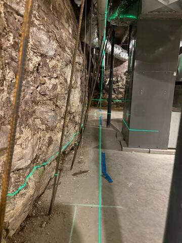 Basement Wall - Before