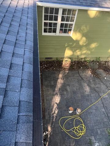 Gutters after Rain Drop installation