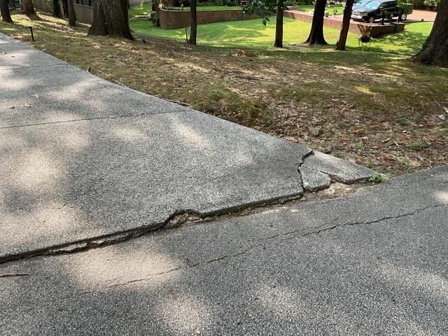 Sinking Concrete Slab