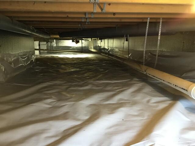 Treated Crawl Space in Jamestown, OH