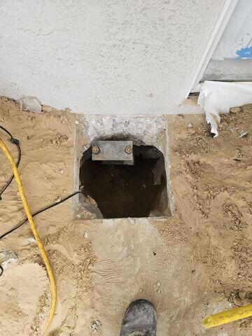 Complete Helical Pier Installation