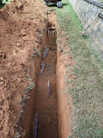 Exterior Earth Anchors Secured