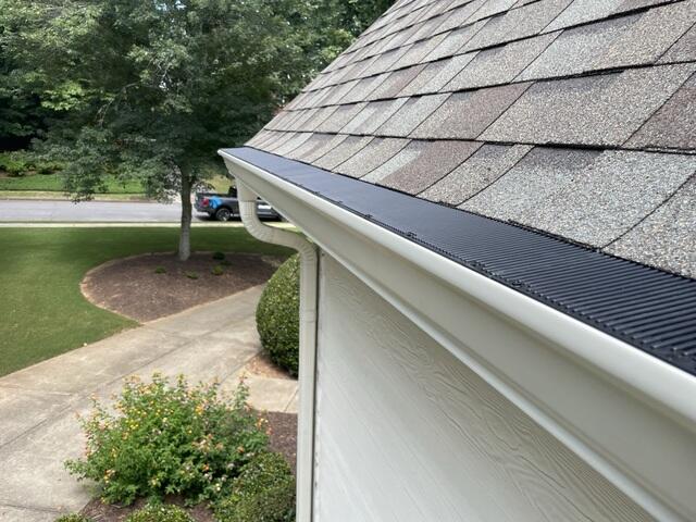 New Gutter Guards Installed