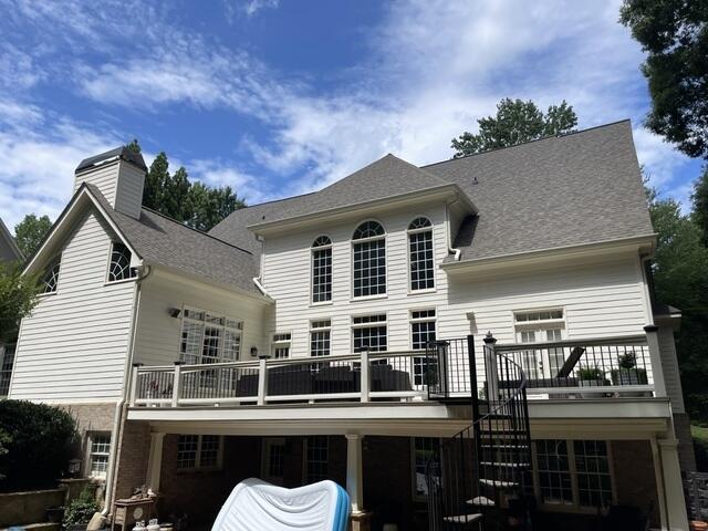 Back porch with proper drainage