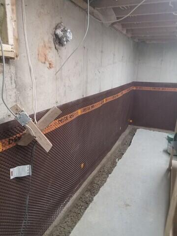Trench and membrane