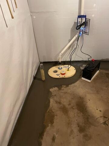DoubleSafe™ Sump Pump System Installed