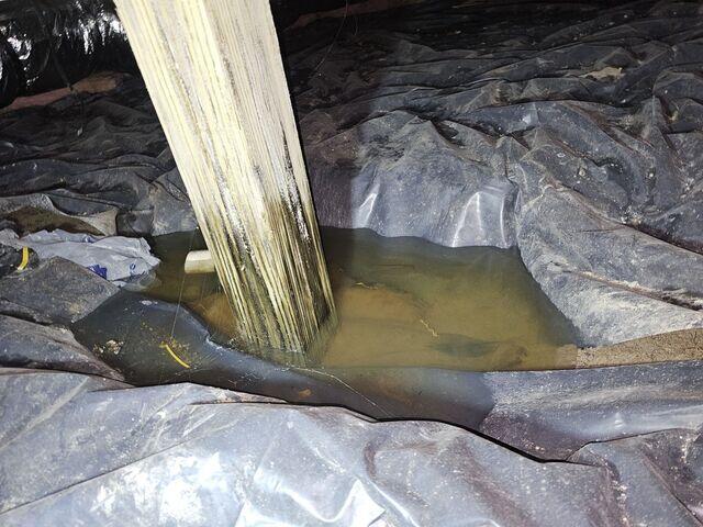 Standing Water Around Support Post