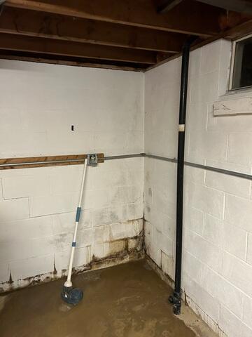Wet Basement Before TripleSafe®