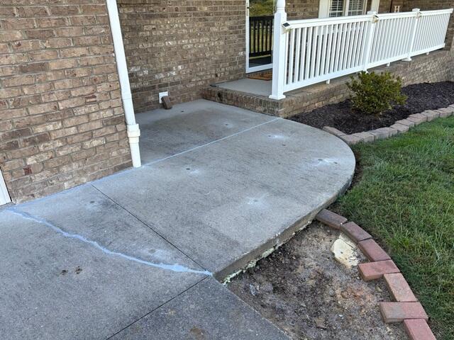 Lifted and Sealed Sidewalk