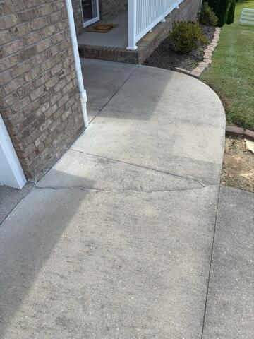 Cracked and Sunken Sidewalk