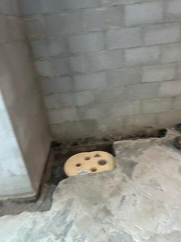 Excavation for the Sump Pump