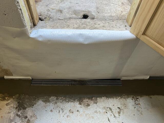 TrenchDrain Grated Basement Drain & CleanSpace Vapor Barrier