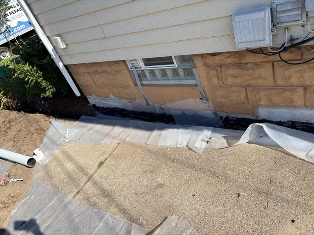 Preparing for Exterior Drainage Line