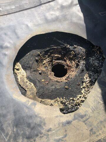 Vent shaft rusted out