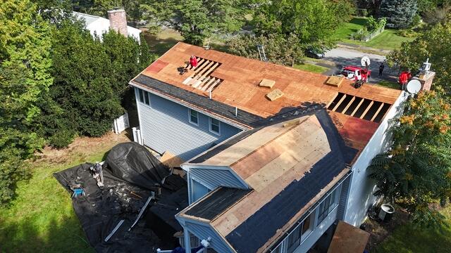 Old Shingles Stripped Off