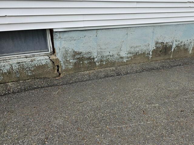 Exterior Foundation Crack