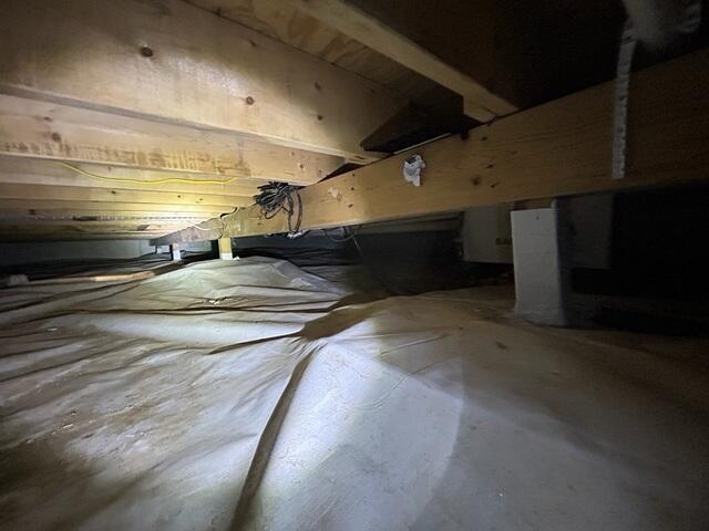 Before - Old Vapor Barrier
