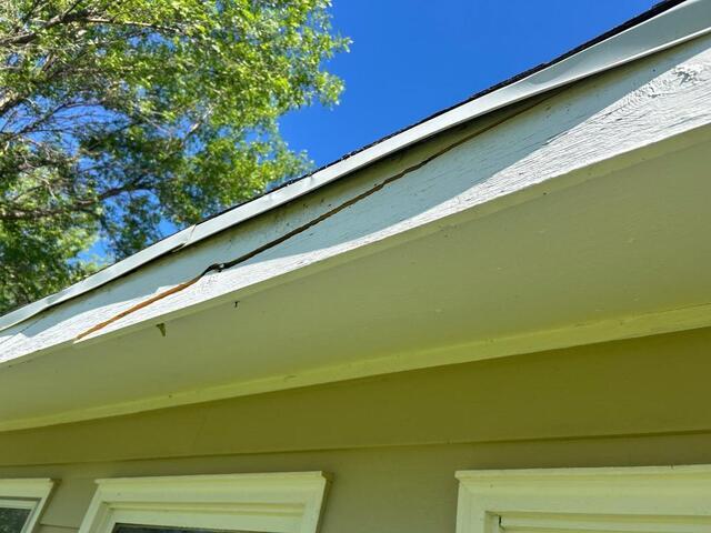 Fascia is cracked