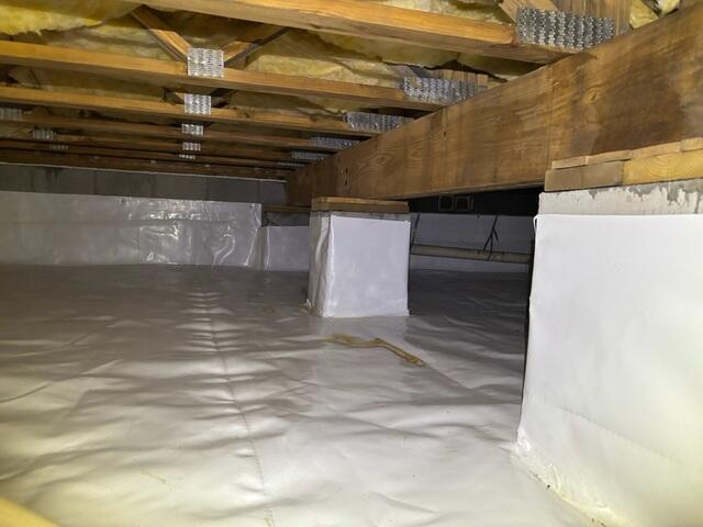 Weakened Crawl Space Support Columns