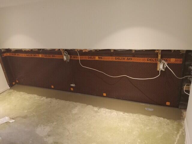 Floor finished with inspection ports