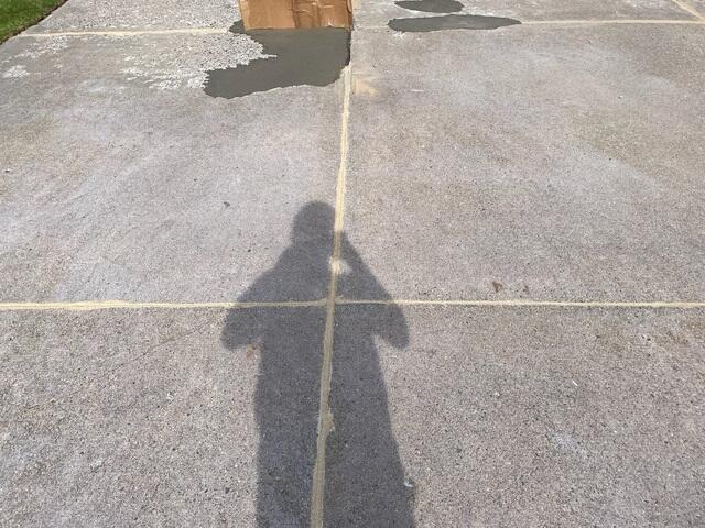 Close-up of sealed joints