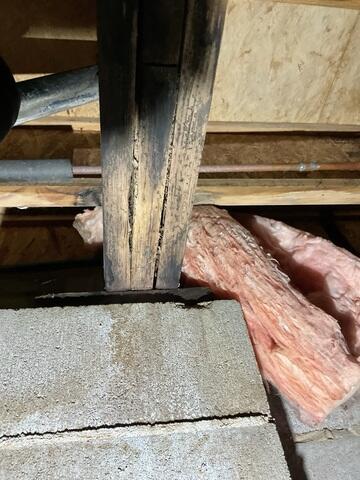 Rotting Crawl Space Wood